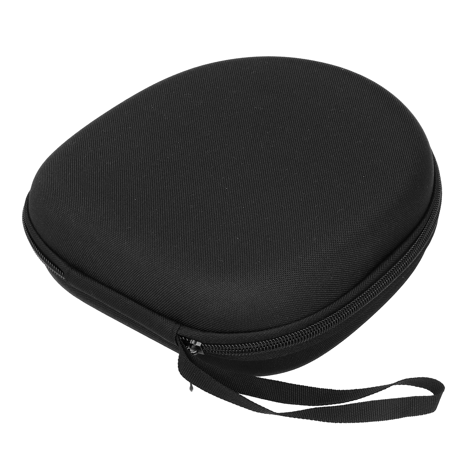 Headphone Carrying Case Shockproof Headset Pouch Capacity Handheld Earphone Container Company Travel Supplies Tool Black