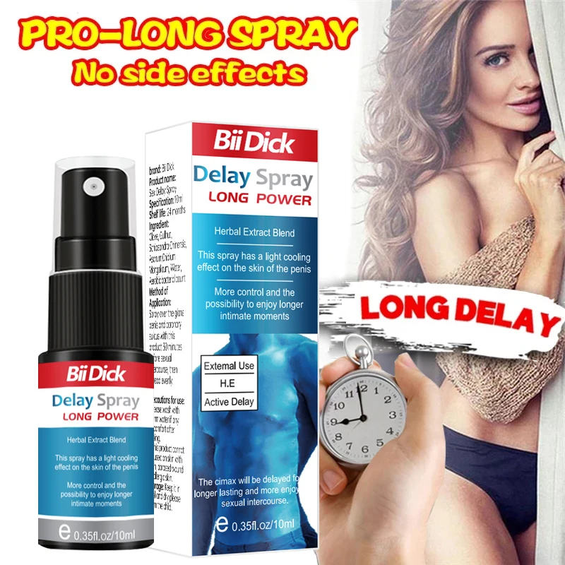 Sex Product Delay Spray for Men Effective Delayed Spray Ejaculation Long Time Sexual 60min Man Big Dick Erection Lubricant
