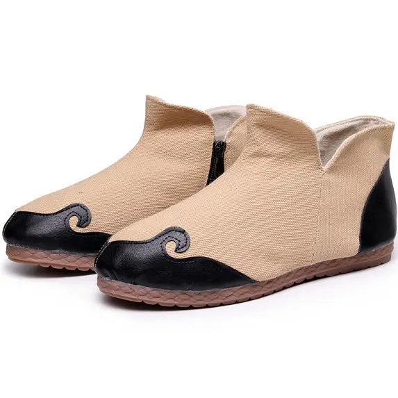 Vintage ethnic style Kungfu Shoes Chinese Traditional Kung Fu Shoes Wushu Tai Chi Old Peking Wing Chun Martial Art Sneaker