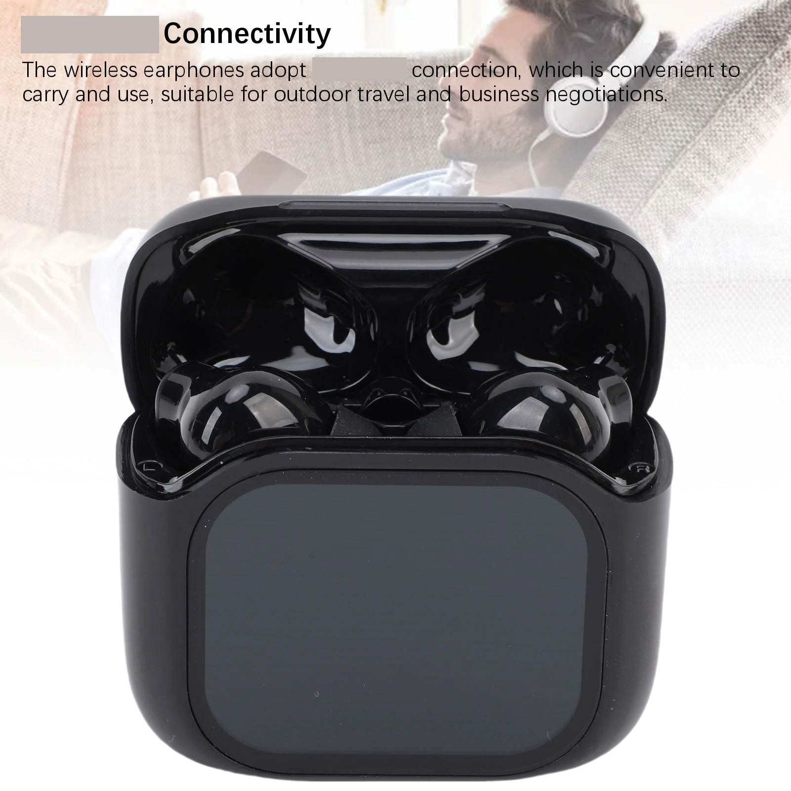 Translation Earbuds Supports Over 140 Languages Real Time Translation Bluetooth 5.4 Earphones with Touch Screen 300mAh