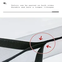Summer, simple, black, mosquito net with multiple sizes to choose from, adhesive 2cm tape, window screen, curtain mosquito net 5