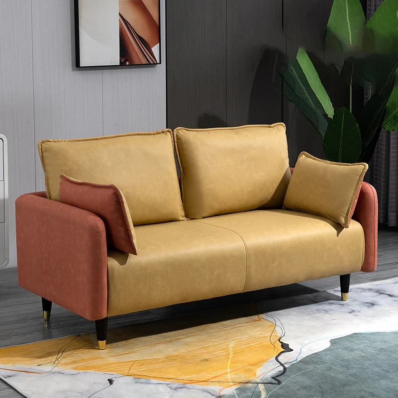 

2 Seater Luxury Sofa Living Room Minimalist Lounge Modern Reclining Relax Armchair Lazy Wohnzimmer Sofas Home Decoration GXR30XP