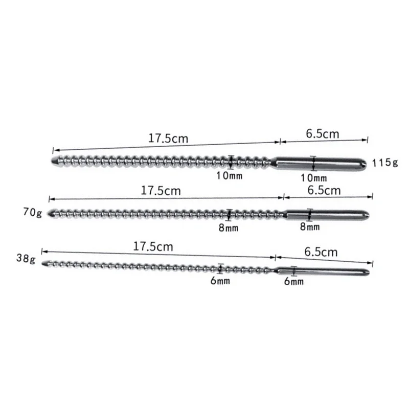 Male Urethral Sounds Metal Penis Plug Uretrale Stimulator Stainless Steel Urethral Catheters Dilators Adult Sex Toy