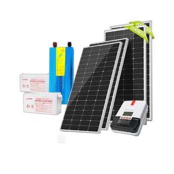 Photovoltaic panel household 1-50KW inverter household off-grid solar photovoltaic power generation system 220V