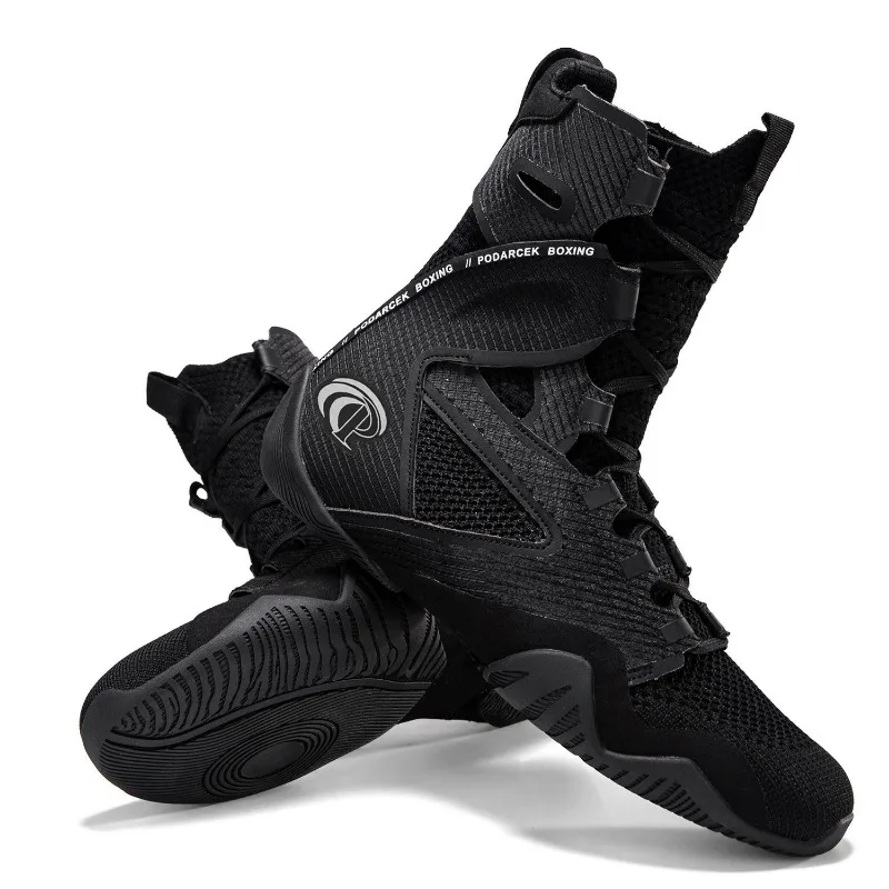 Professional Wear-resistant Sports Shoes Non-slip Lightweight Wrestling Shoes Free Fighting Match Training Boxing