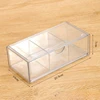 Transparent Pull-out Design Stackable Storage Drawer Acrylic Bathroom Cosmetic Storage Bag Vanity Cabinet Cutlery Storage Box 5