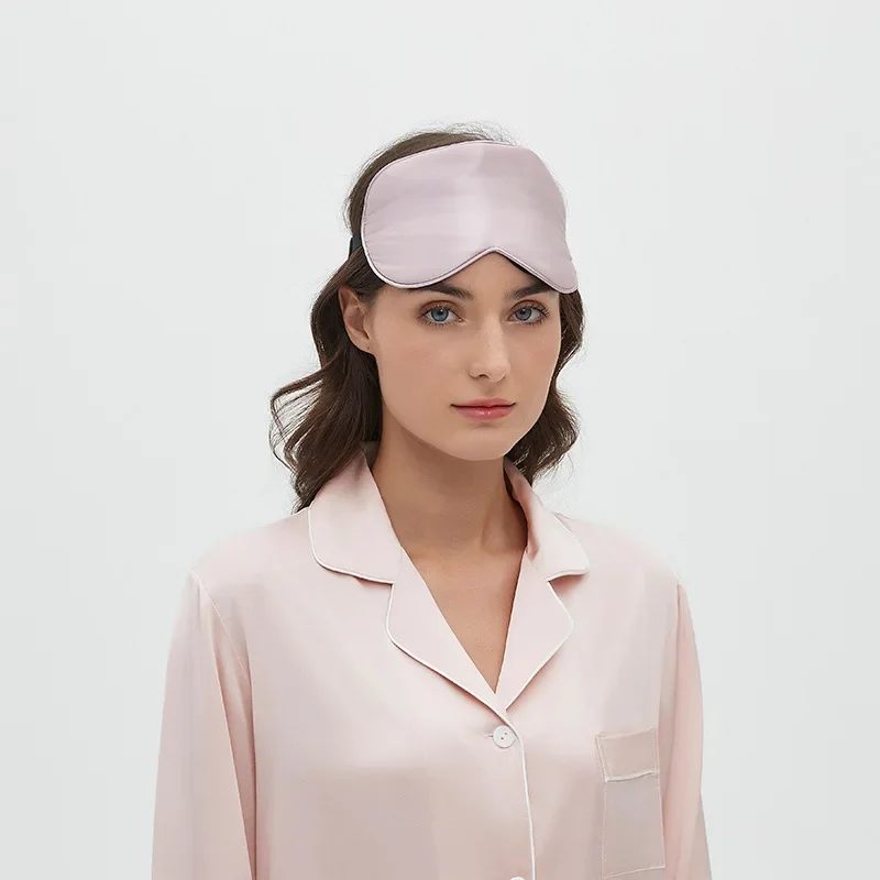 Silk Sleep Eye Mask Light Blocking Adjustable Strap