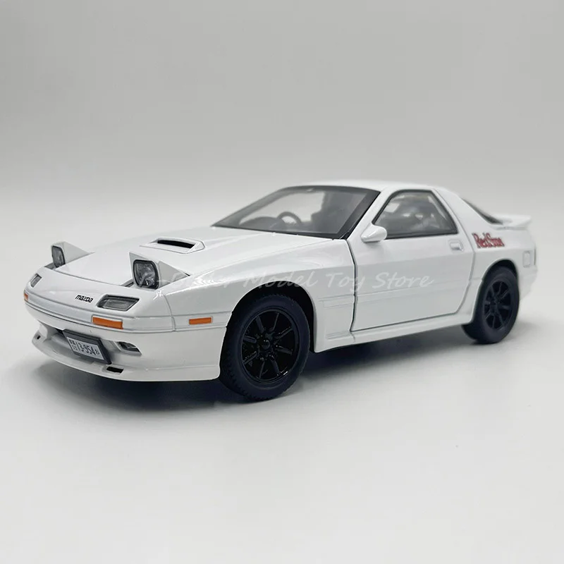 

1:24 Diecast Car Model Toy RX-7 Miniature Replica Pull Back With Sound & Light