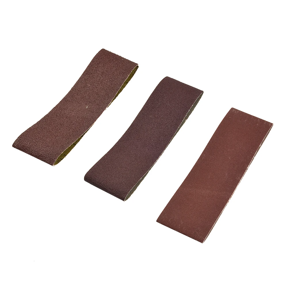 

3pcs 76*533mm 3*21 Inches Alumina Sand Abrasive Belt 40/80/120 Grit Grinding Sand Belts 76 X 533mm For Home Diy Tool