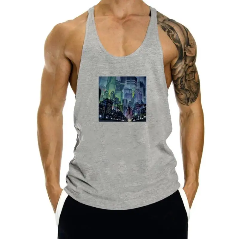 

new men tank top men Night Motorcycle Tokyo Japan Anime Vaporwave tank top men