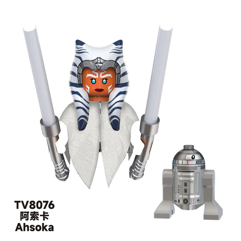 Movie Series Mini Action Figure Doll Commander Fox Padme Amidala Ahsoka Han Solo Leia Luke Jan Building Block Doll Toy