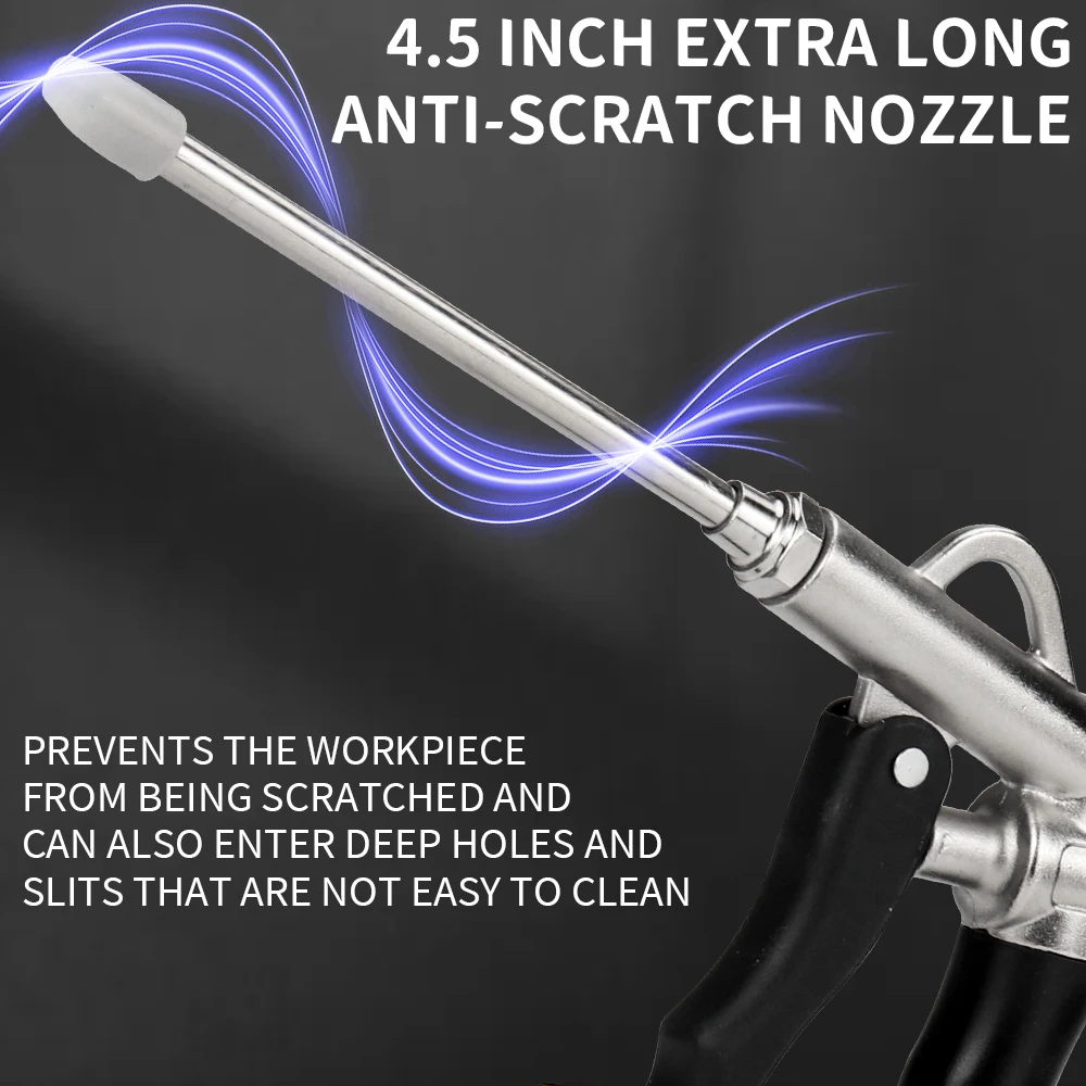 1PC Air Dust Gun Handheld 2-Way Air Blow Gun Compressor High Pressure Cleaning Dust Removal SI FANG