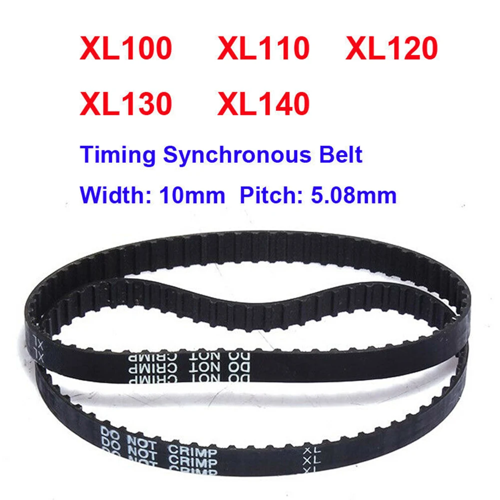 Timing Belt Rubber Belt 10mm Width 1/5\'\' Pitch Spacing Closed Loop Rubber Timing Belt 100XL 110XL 120XL 130XL 140XL 037 belt length 272mm 350mm 2gt timing belt 2m 3d printer belt width 6 9 10 15mm rubber closed loop synchronous belt gt2 pulley belt