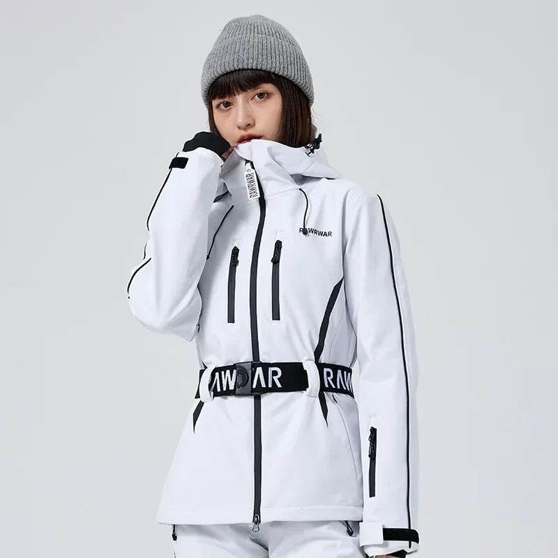 Windproof Warm Cotton Slim Fit Ski Top Women's Outdoor Sports Skiing Snowboarding Jackets Snow Overcoats