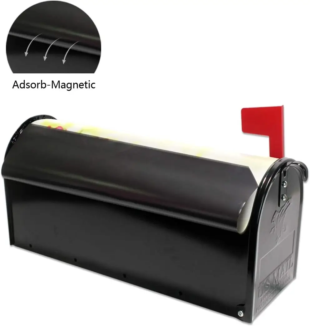 Easter Colorful Tulips Daffodils Mailbox Cover Magnetic Outdoor Garden Yard Decor Letter Box Cover