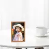 Wooden Piggy Bank 6 Inch Money Box Clear Window Photo Frame Tip Jar Wood Acrylic Compact Gift Families Friends 5