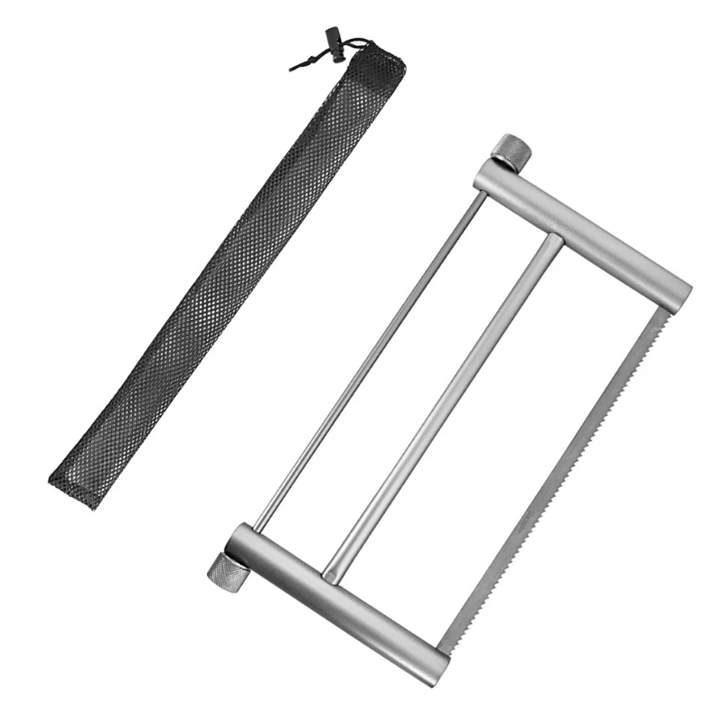 Folding Portable Coping Frame Aluminum Alloy Handsaws Cutting Woodworking in Camping Backpacking 4