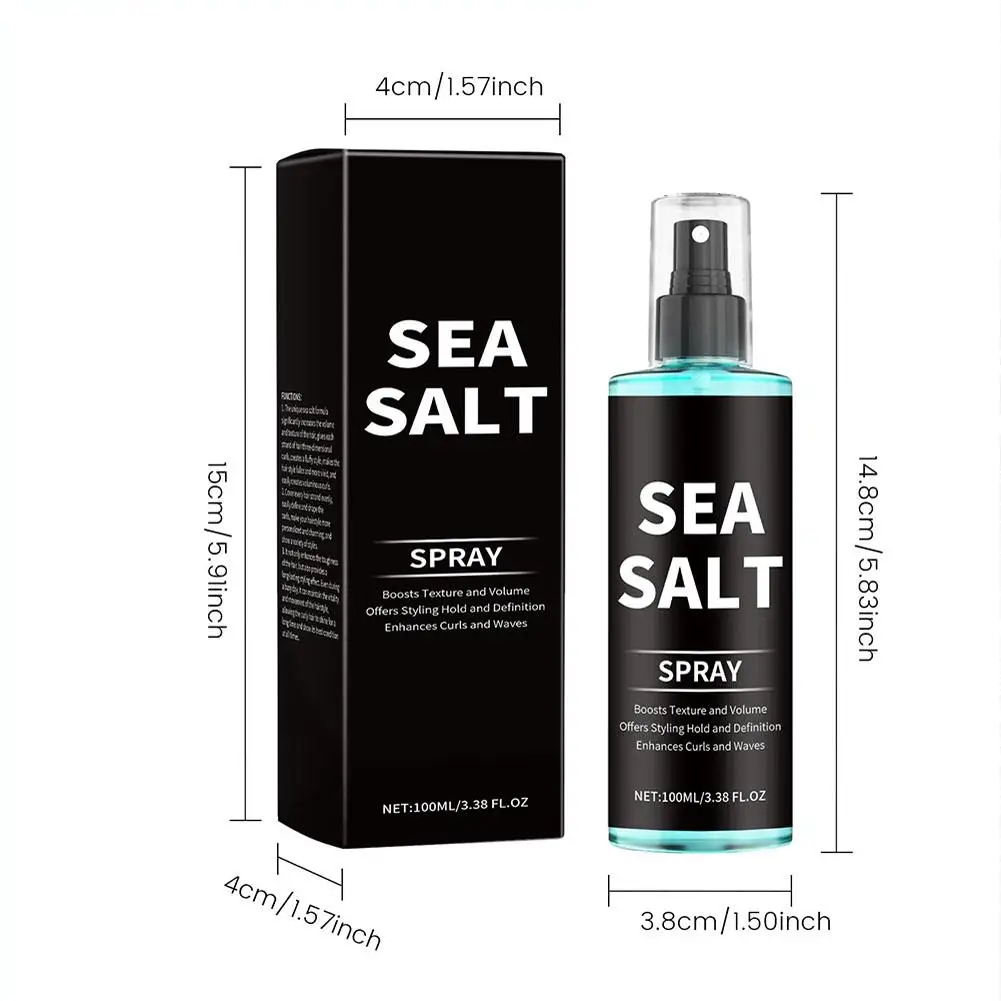 Sea Salt Spray Hair Styling Mousse Repair Damaged Curly Boost Cream Prevent Dryness Add Texture Thickness Curls Styling Products