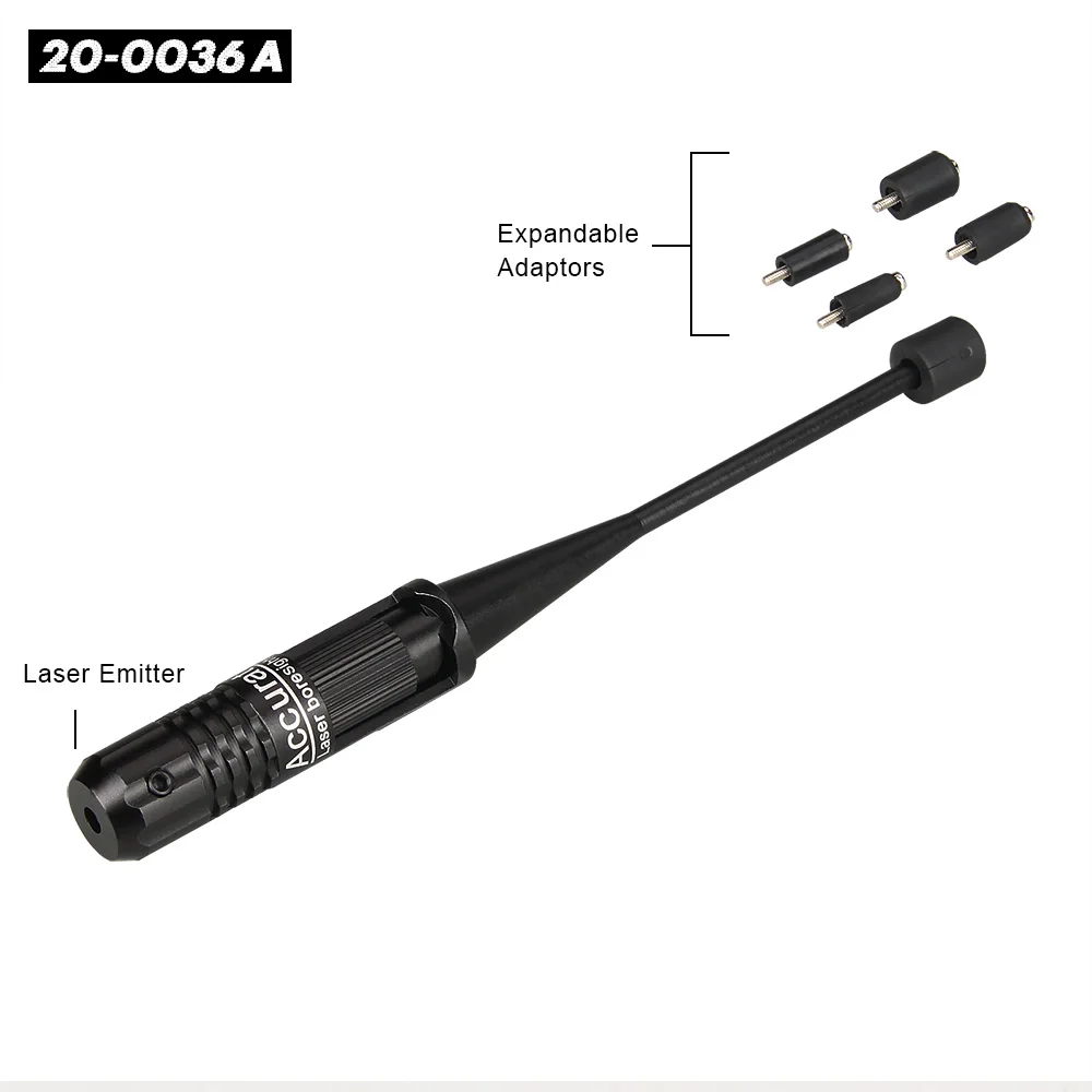 PPT Tactical Laser Bore Sight collimator sights colimador red dot lasers fits 0.22 to 0.5 handguns/rifles gz200036