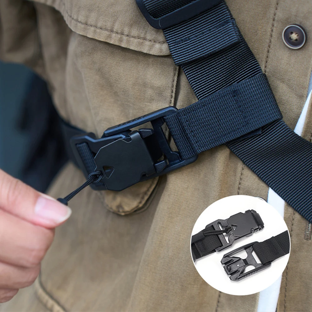 Three Point Auxiliary Backpack Stability Strap Quick Detachable Fixed Shoulder Bag Anti Slip Strap Chest Bag Fixed Strap