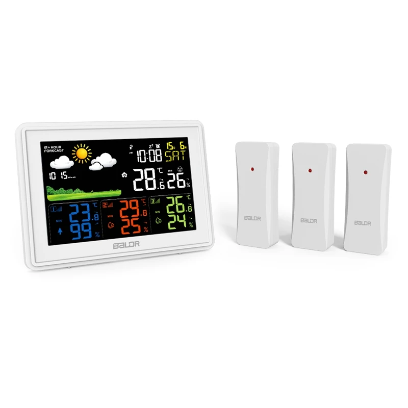 Baldr Digital Weather Station Color LCD Home Hygrometer