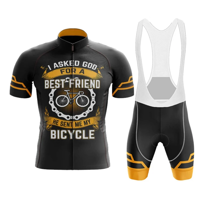Cycling Jersey Set Cycling Suit Cycling Jersey Cartoon Cycling Jersey Set Summer Bicycle Cycling Clothing MTB Bike Clothes Uniform Men Wear