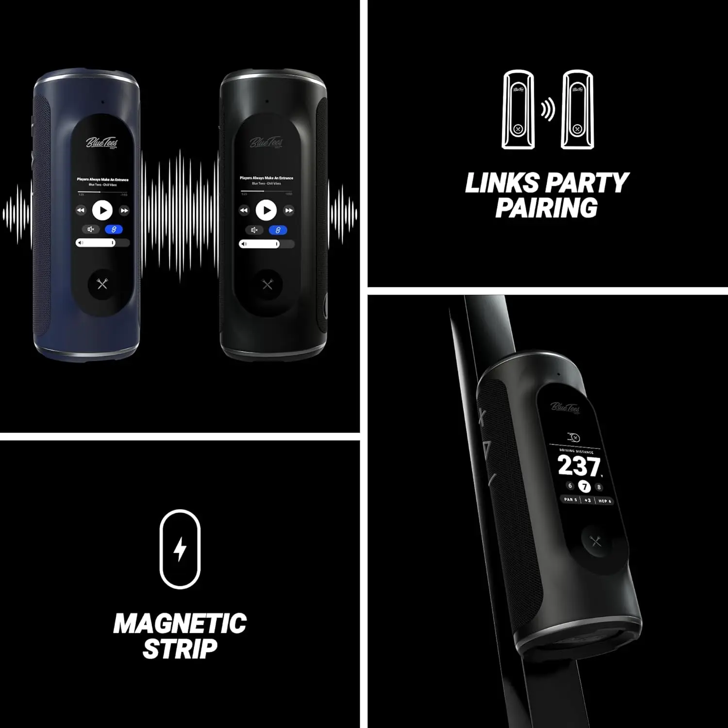 Touch Screen Display-10+ Hours Battery-Visual + Audible Distance, Hazard Distance