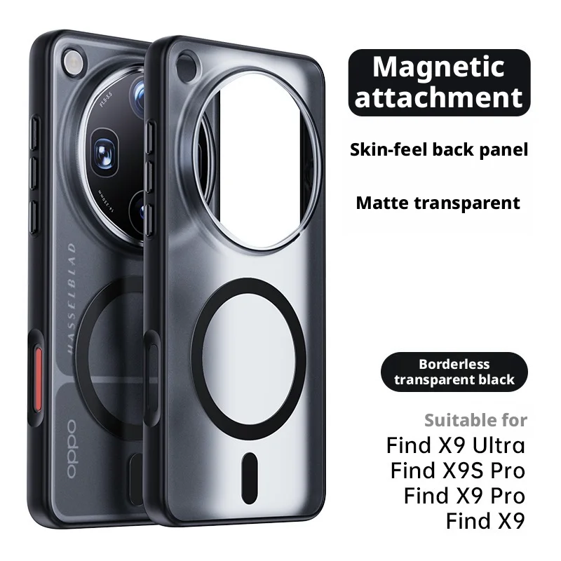 Matte Translucent Skin-Feel Case with 360° Holder Ring and Magnetic Anti-Slip, Anti-Stain Features