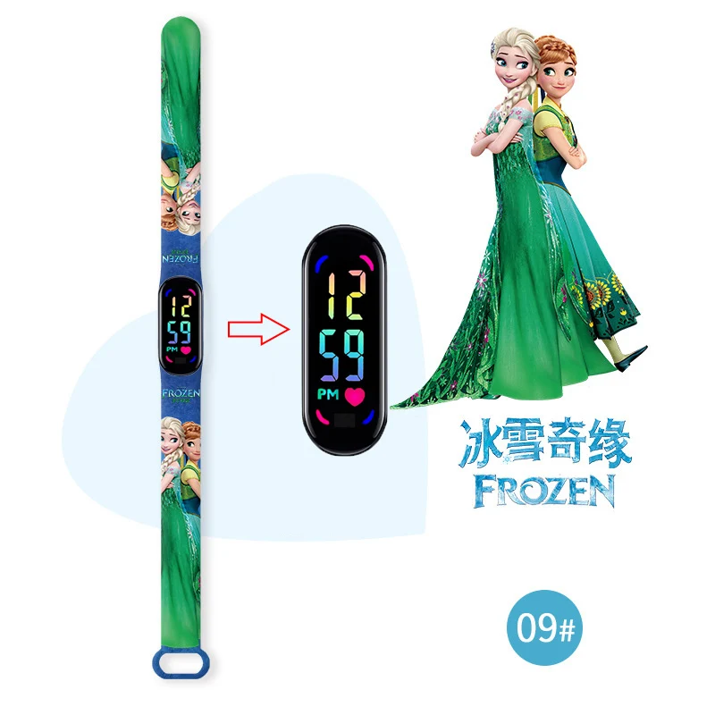 Disney Frozen Children Watches Girls Silicone Strap Colorful Light Luminous Kids Watch Waterproof Quartz Clock reloj infanti 5