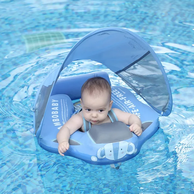 Mambobaby Baby Float Lying Swimming Rings Infant Waist Swim Ring Toddler Swim Trainer Non-inflatable Buoy Pool Accessories Toys 1