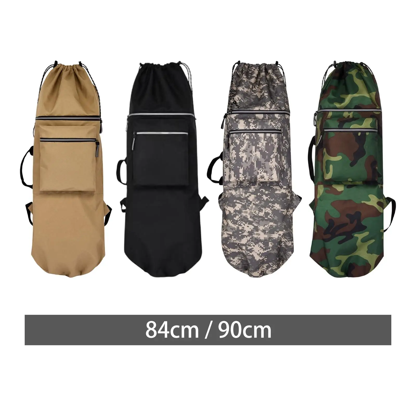 

Skateboard Backpack Bag Pouch Water Resistant Storage Shoulder Bag For Man