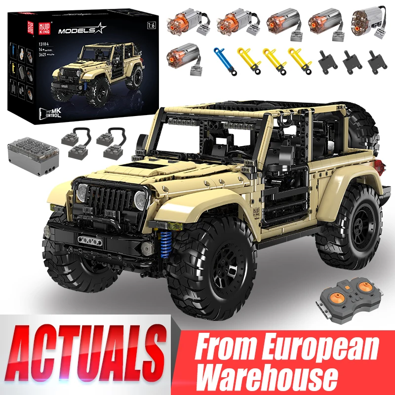 

Mould King 13184 Technical Car Toys The APP/RC Motorized Wrangler SUV Car Model Building Block Brick Kids Christmas Gifts