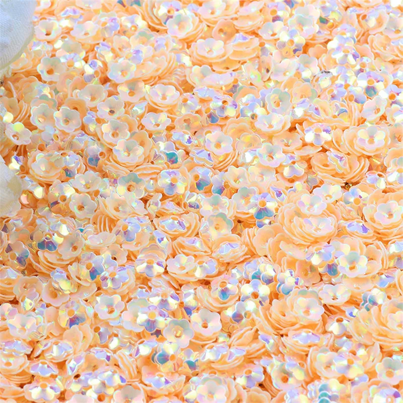6mm Mix Cup Flower Sequins Paillettes for Crafts Glitter Confetti Nails Art Decoration Sequin DIY Sewing Accessories