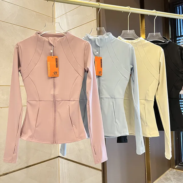 Sports jacket women's sports long sleeved top