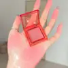 PINKCOCO fine shimmer soft mist tipsy blush single color natural fine shimmer eye shadow blush one plate for multiple uses 3