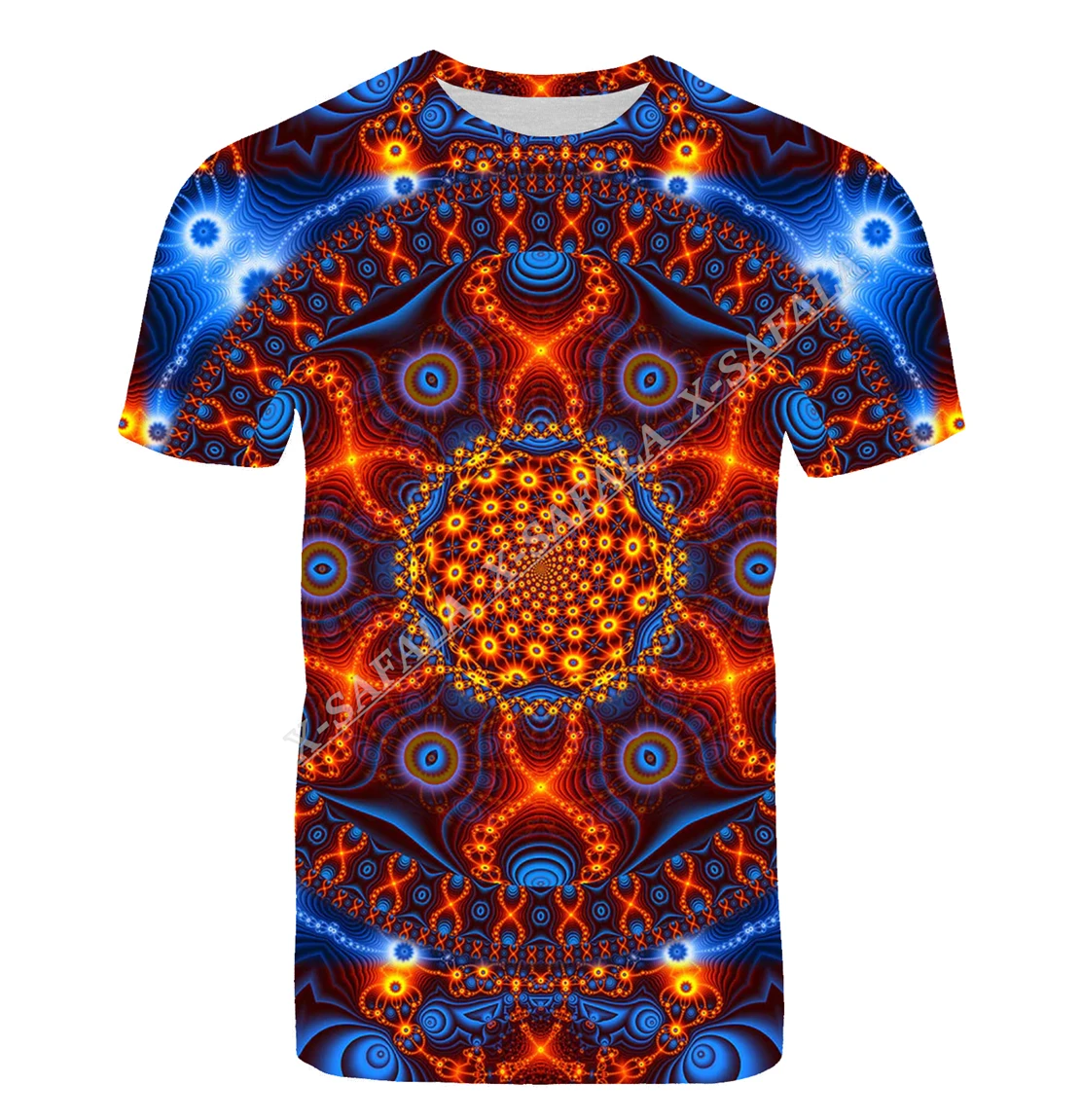 

Футболка мужская с принтом ДНК мандалы, Повседневная дышащая быстросохнущая майка из молочного волокна с 3D рисунком, лето