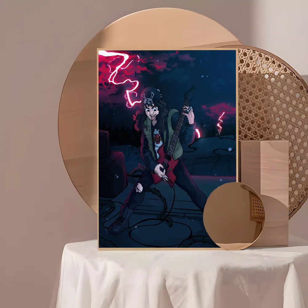 thumbnail image 1 of Stranger Things Eddie Munson Art Movie Sticky Posters Retro Kraft Paper Sticker DIY Room Bar Cafe Aesthetic Art Wall Painting, 1 of 5