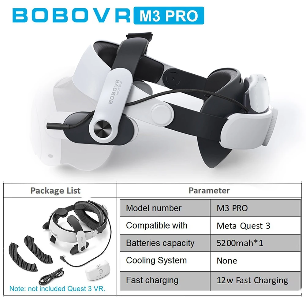  Quest 3s 128GB ＆ M3 PRO Head Strap他 BOBOVR M3 Pro Head Strap for Meta Quest 3 & Quest 3S