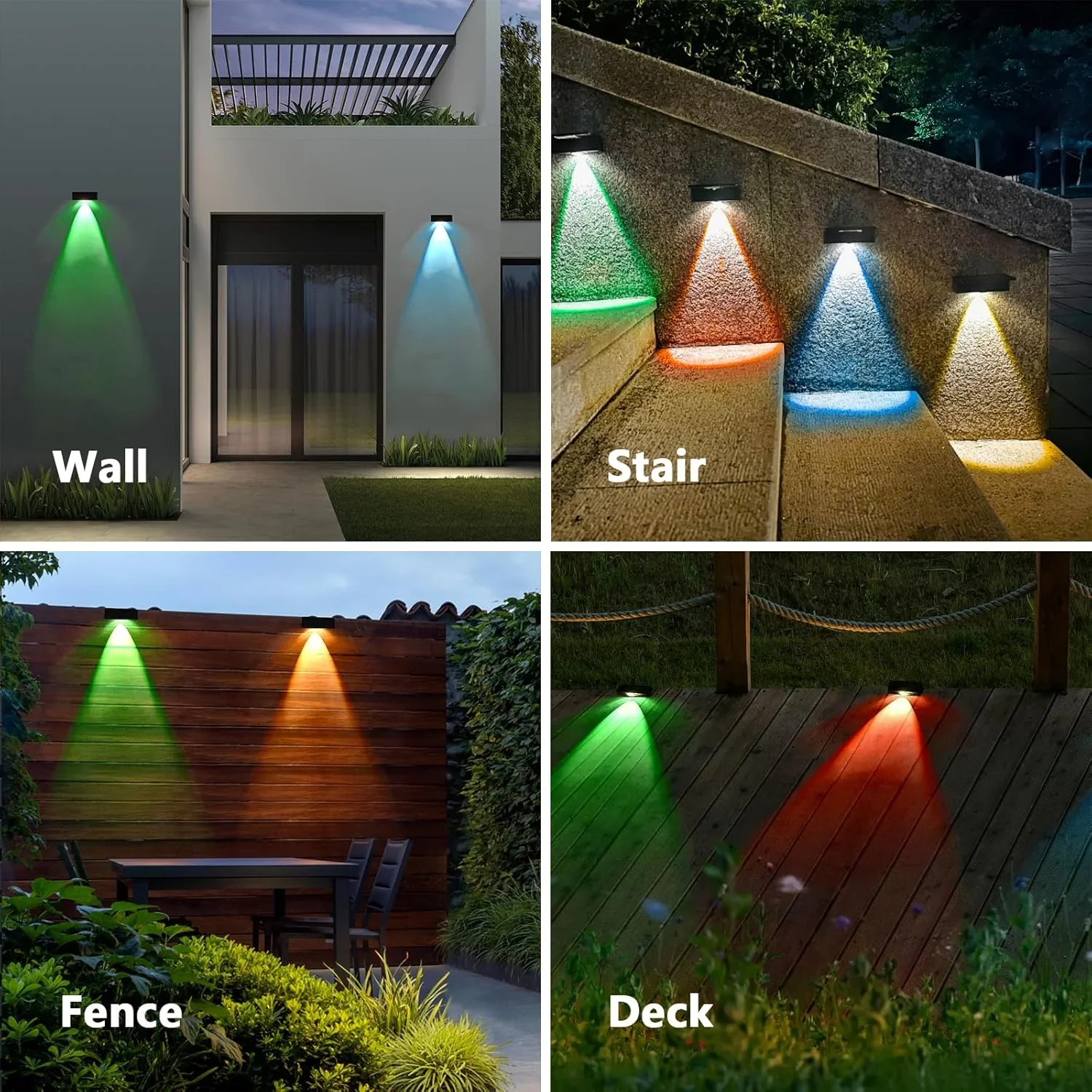 Solar Lamp 1-8 Pcs IP65 Waterproof Outdoor Wall Light Wireless Courtyard Lamp Fence Illumination Garden Stairs solar lamp wall light solar wall light
