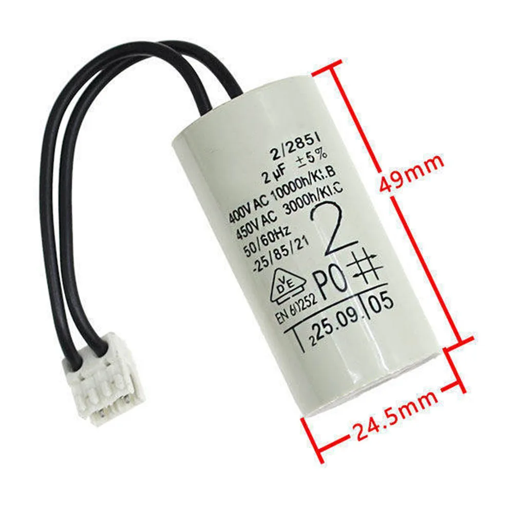 1pc 2uF Wall-mounted Boiler Water Pump Capacitor Water Pump Capacitor For Heating Water Pump Capacitor Heating Systems