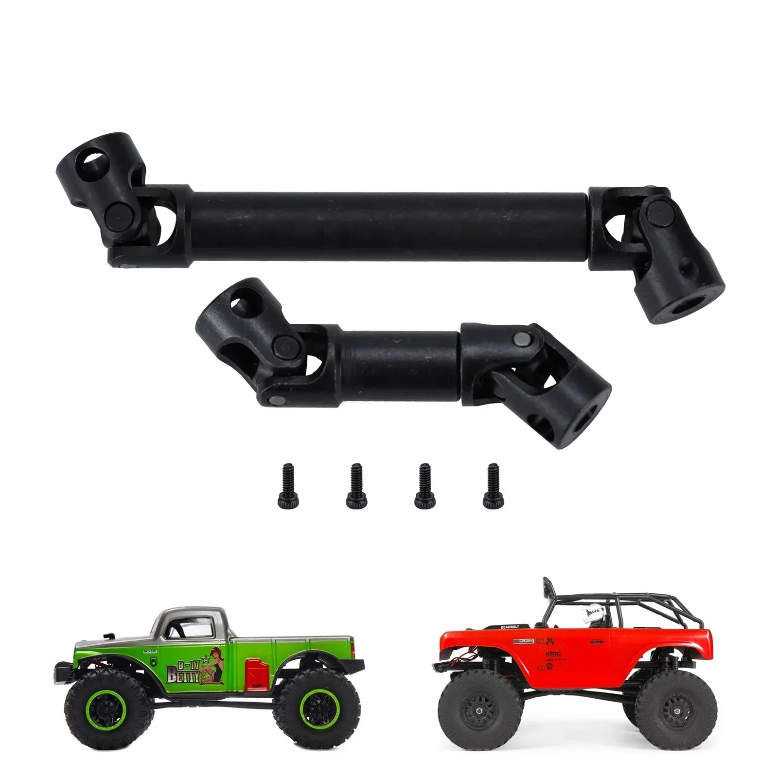 

CatRC Steel Front Rear Drive Shaft CVD Driveshaft for 1/24 RC Crawler Car Axial SCX24 Deadbolt AXI90081 B17 AXI00004 Upgrade Par