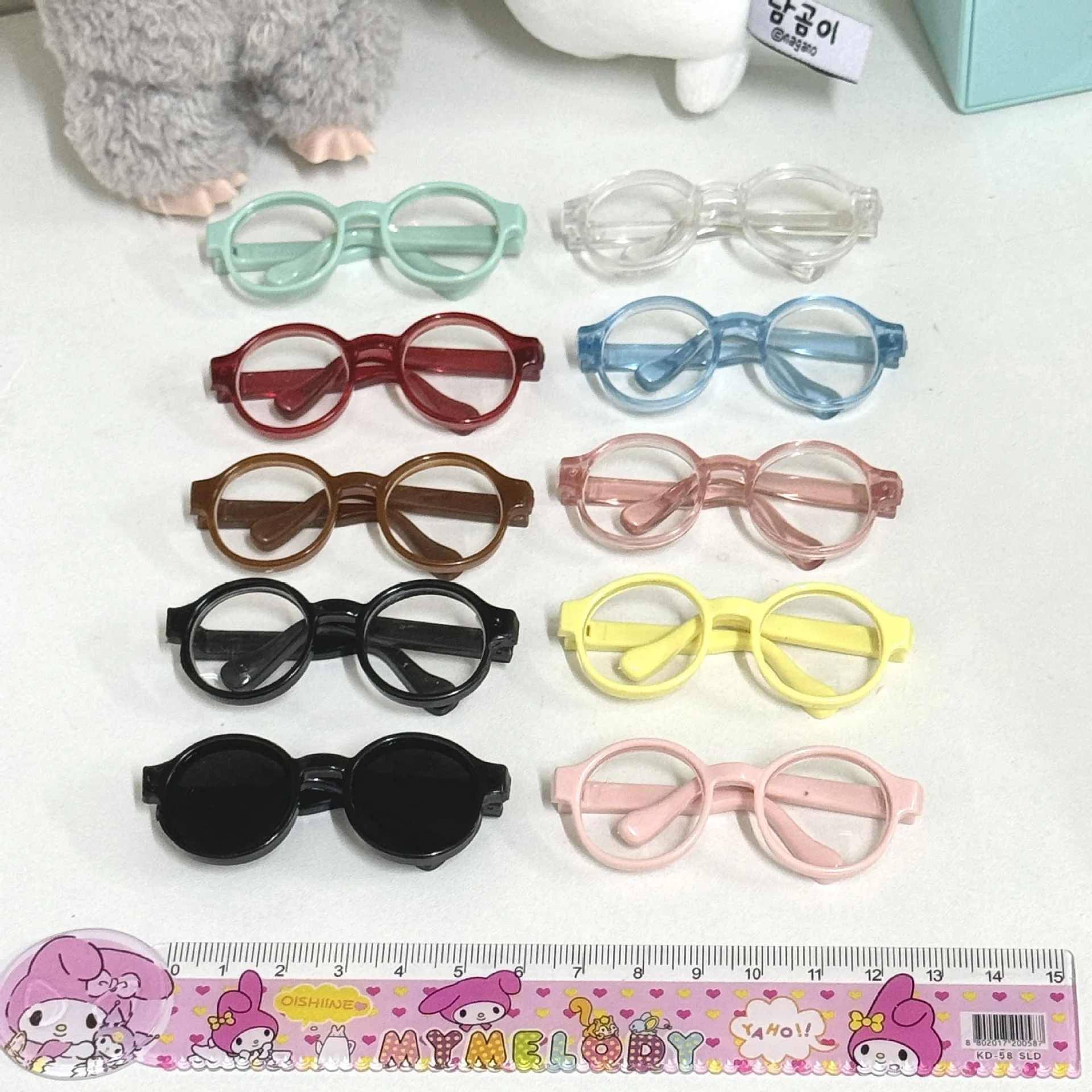 Labubu Glasses Accessories - Transparent Plastic