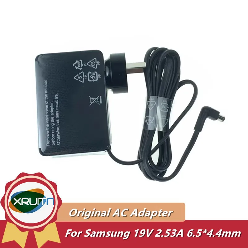 Adattatore Ca Originale Muslimate 19V 2.53A 48W Per Caricabatterie Monitor Samsung Th390S Lc27Jg52Qquxen Uh750 Odyssey G5 Hw-K360 Hw-K430