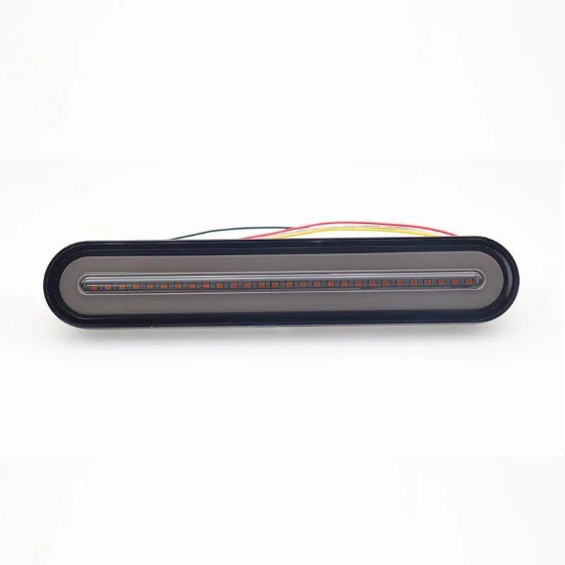 LED Tail Lights Waterproof LED Trailer Truck Brake Light 3 in1 Neon Halo Ring Tail Brake Stop Turn Light Sequential Flowing Signal Lamp 2x