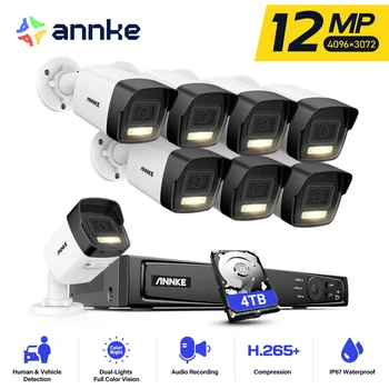 Annke Système Vidéosurveillance 8CH 12MP PoE 6K AI