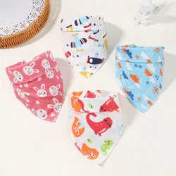 1PC Baby Bibs Infant Burp Cloths Newborn Stuff Feeding Drool Bandana Saliva Cartoon Soft Bib Safety Protection Baby Accessories