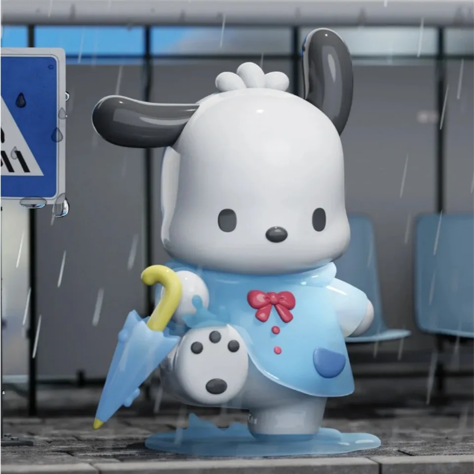 Original Sanrio Rainy Day Series Ornaments Kuromi Figure My Melody