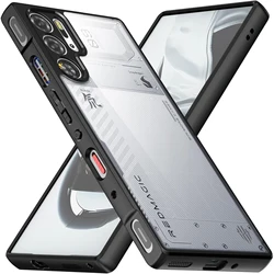 Shockproof Slim Fit Clear Protective Phone Case - Red Magic 9 Series for ZTE nubia Red Magic 9 Pro+ (Black)