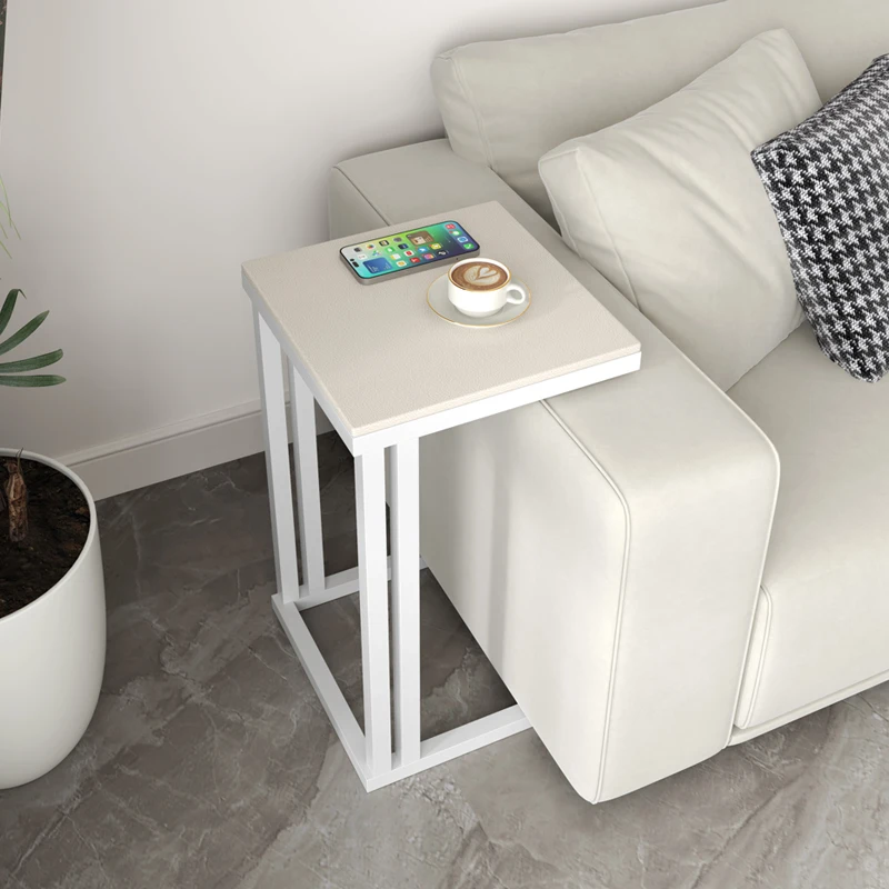 Simple Lounge Bedside Table Living Room Small Coffee Sofa Side Light Luxury Iron Balcony Cabinet Mesas Terraza Bedroom Furniture