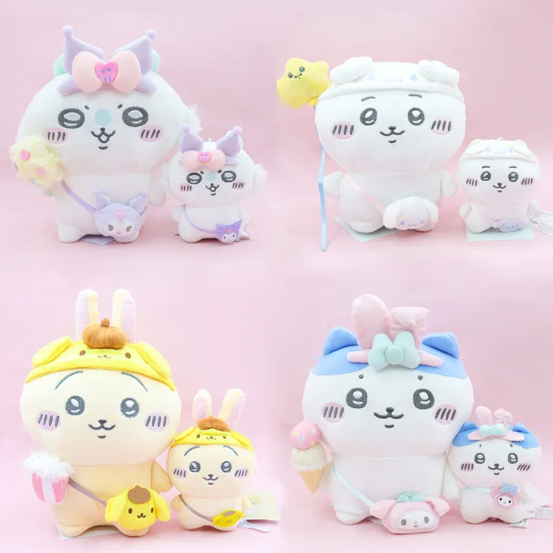 

Japanese Anime Plush Toys Keychain Kawaii ハチワレ ちいかわ Nagano Pendant Ornaments Backpack Decoration Key Ring Girls Gifts